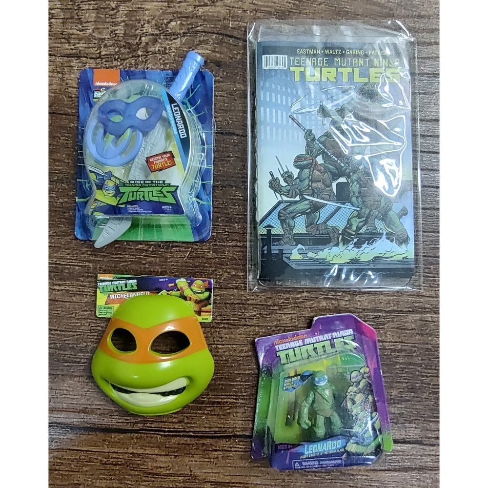 Zuru Mini Brands TMNT Lot Leonardo Figure Michael Angelo Mask Comic Book Z17